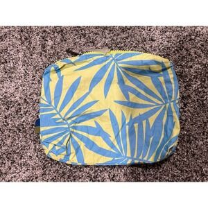 Open Story™ Water Resistant Toiletry Bag‎ Blue/Yellow Palm Botanical Travel